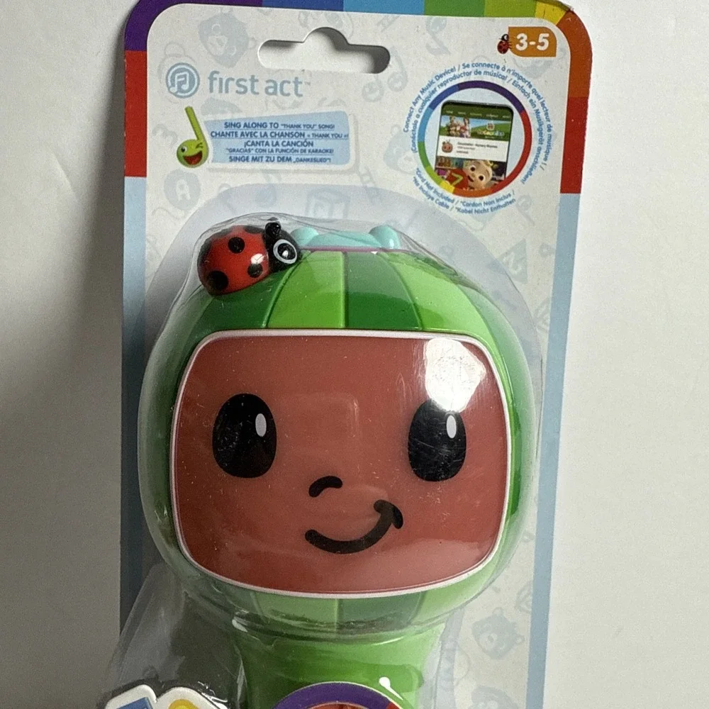 Cocomelon First Act Microphone Musical Sing-A-Long Microphone‎ Brand New